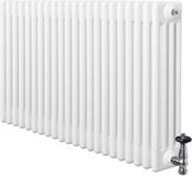 MonsterShop Monster Group BV Traditionele 4-kolom radiator - wit - 600x1010 mm - thermostaatkraan