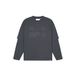 Croyez oversized longsleeve met print - antraciet