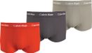 Calvin Klein Trunk (3-pack) - Heren Boxers - Oranje, Donkergrijs, Kaki