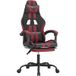 DESIGN IN Icecat Chaise De Jeu Chaise De Gaming Avec Repose-pied Noir/rouge Bordeaux Similicuir