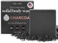 Kitsch Charcoal Detoxifying Body Wash Bar – 100% Vegan Detox Zeep – 113 gram