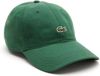 Lacoste Baseball Cap Unisex Cotton Green One Size