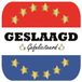 Bellatio Decorations Bierviltjes Geslaagd - 30x stuks - 9 x 9 cm