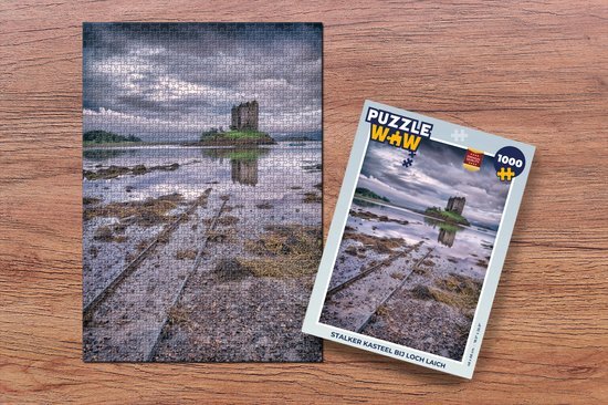 MuchoWow Puzzel Stalker Kasteel bij Loch Laich - Legpuzzel - Puzzel 1000 stukjes volwassenen