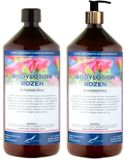 Claudius Cosmetics B.V. Bodylotion Rozen 1 Liter - met gouden pomp - set van 2 stuks