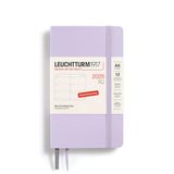 LEUCHTTURM1917 370572 Weekkalender Pocket (A6) 2025, softcover, lila, Duits