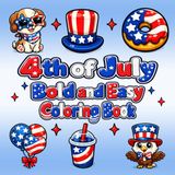 4th of July Bold and Easy Coloring Book