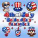 4th of July Bold and Easy Coloring Book