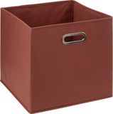 5Five Opbergmand Steenrood 31 x 31 x 31 cm