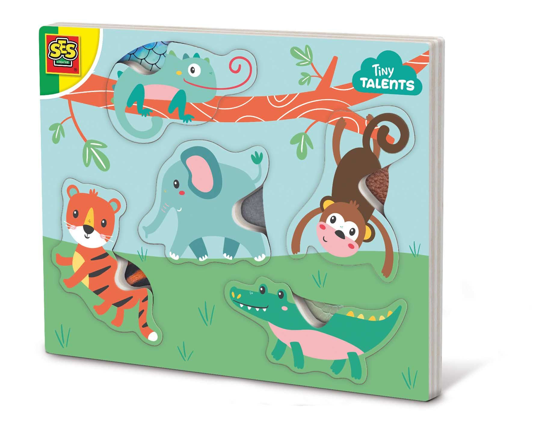 SES Creative Tiny Talents Voelpuzzel dieren - 13132 - 1+ jaar