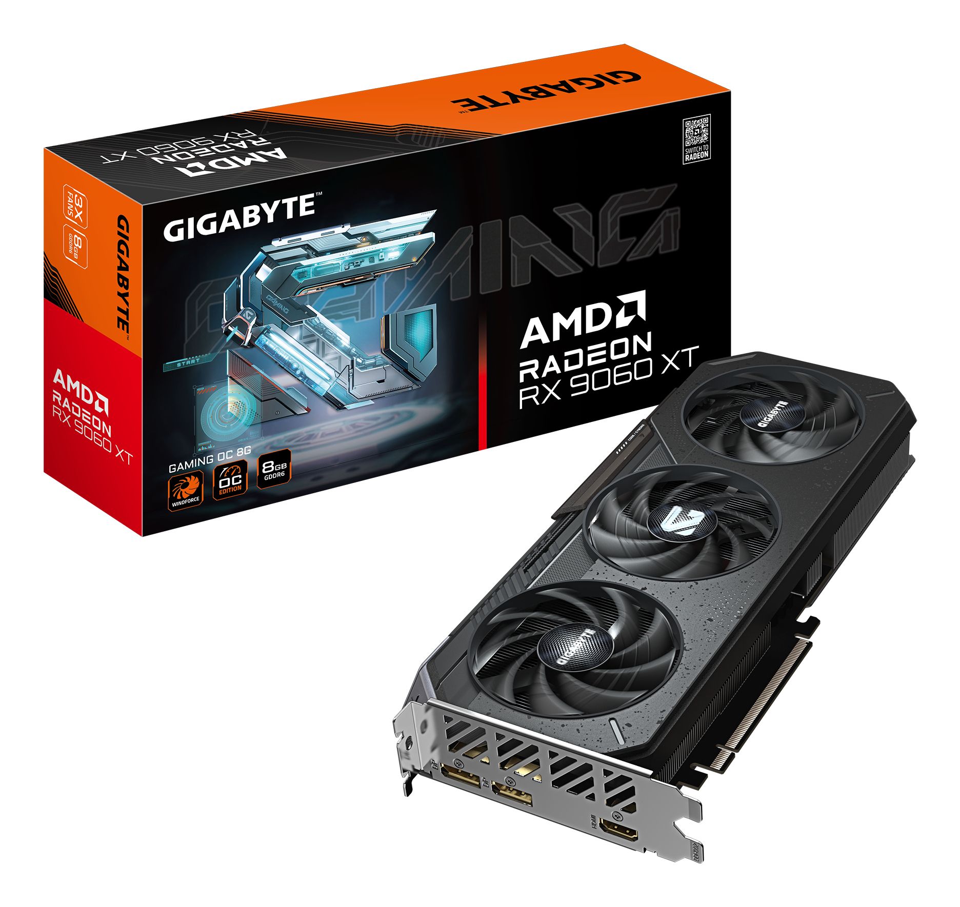 GIGABYTE Radeon RX 9060 XT GAMING OC 8G Graphics Card