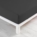 douceur d'intérieur Hoeslaken (90 x 190 cm) Jersy antraciet, 100% katoen