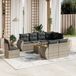 Maison Exclusive - Salon de jardin 9 pièces avec coussins, gris, rotin synthétique