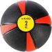 HMS Medische Bal - 2 KG - Caoutchouc - Noir/Rouge