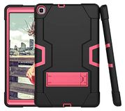 Samsung Tab A 8.0 (2019) T290/T295 hoes met kickstand, duurzame zware shockdoss hark harde hybride drielaagse beschermkap tablet
