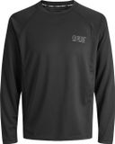 JACK&JONES JCOCNZ LS T-SHIRT SN Heren Lange mouwen shirts Zwart S