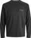 JACK&JONES JCOCNZ LS T-SHIRT SN Heren Lange mouwen shirts Zwart S