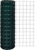 vidaXL Euro hek 25x1,2 m staal groen