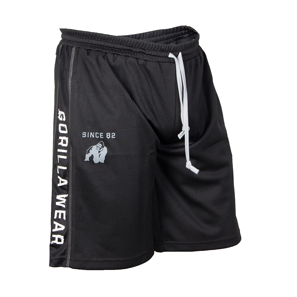 Gorilla Wear Functional Mesh Short Black/White - XXL/XXXL