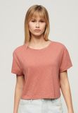 Superdry - Kort Slouchy T-shirt - Dames - T-shirts - Desert Sand Pink