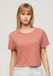 Superdry - Kort Slouchy T-shirt - Dames - T-shirts - Desert Sand Pink