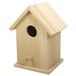 Rayher Klein decoratief houten vogelhuisje, 12,5 x 10 x 17 cm, tweedelig, afneembaar dak, FSC-gecertificeerd, natuurlijke kleur