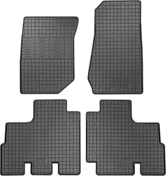 Rubber matten passend voor Jeep Wrangler III (JK) 2007-2018 (4-delig montagesysteem)