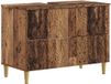 vidaXL Wastafelkabinet DELFT Oud hout