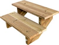 Vinuovo BERLIN Houten Buitentrap - 2 Open Treden 37 cm Hoog - 80 cm Breed