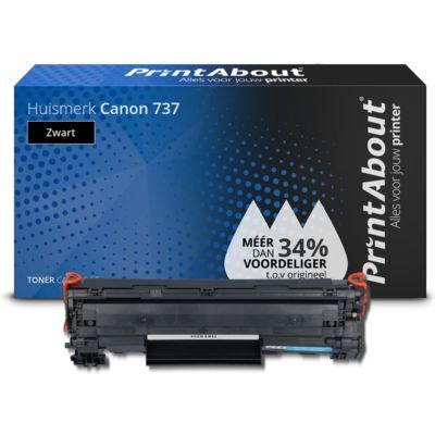 PrintAbout Huismerk Canon 737 Toner Zwart