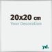 Your Decoration Cadre photo 20x20 cm Aluminium Argenté Brillant