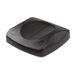 Rubbermaid Commercial Products Onaanraakbare Vierkante Trash Kan Swing Top - Zwart