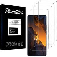 Phonillico® Xiaomi Poco F5 / Poco F5 PRO Screenprotector Glasfilm [Pack 4]