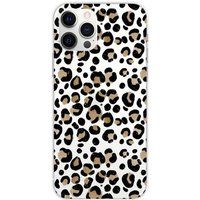 1001 coques Apple iPhone 12 Pro Max Leopard Bedrukt Siliconen Hoesje
