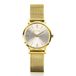 ZINZI ZIW1833 Retro Horloge Dames - Staal - Goudkleurig - Zilverkleurige Wijzerplaat - 24mm