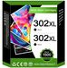 HP 302 XL cartouche d'encre noire, pack de 2
