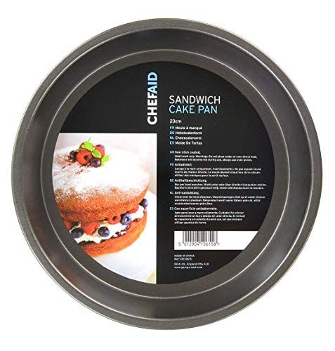 Chef Aid 10E10615 gelaagde taartvorm 21 cm, metaal, grijs