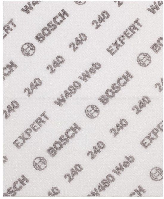Bosch Professional Bosch EXPERT W480 Web Handschuurblad – 1/4 Vel – Korrel 240 – 11.5 x 14 cm – Nat & Droog