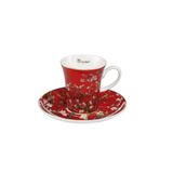 Goebel Vincent Van Gogh Espressobeker, Amandelboom, Rood, 0,1 L