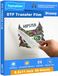 Yamation DTF Transfer Film Glossy: 8.5 "x 28.5" 50 Vellen PET-papier Glanzend Clear Koude Peel Direct naar Film Transfer Film voor T-shirt