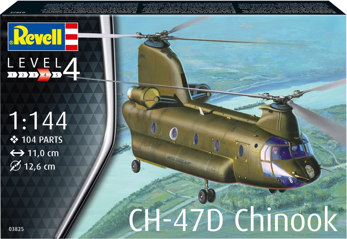 Revell 03825 CH-47D Chinook 1:144 Schaal Model Kit