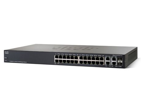 Cisco SF300-24 - Netwerk switch - Zwart