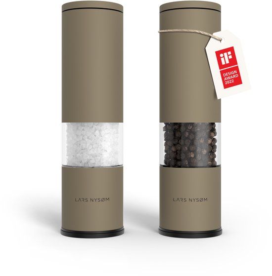 LARS NYSØM Lagom - Zout en Pepermolen Set (2 stuks) - Taupe Brown