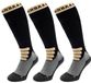 Poederbaas Skisokken Merinowol Pro - 3-pack Zwart - Maat 35/38