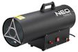 NEO TOOLS Chauffage à gaz 50kW, ventilateur à gaz, allumage piézoélectrique, détendeur, IPX4