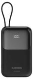 Canyon powerbank OnPower 101 avec câble intégré, 10000 mAh, PD22.5W, noir