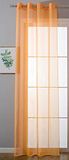 Ooggordijn transparant »Uni« gordijn H x B 175 x 140 cm oranje gordijnen ogen loodband sluiting woonkamer, 20332-cn