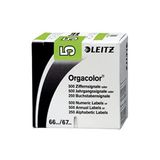 Leitz Orgacolor 66051000 Nummer Bordkaart "5" Pack van 500 Groen