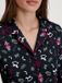 CALIDA Dames Pyjama Lange Mouw Effen Blauw 100% Katoen XS