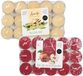 Atmosphera Acorde Theelichtjes - 60x - 30x Vanille - 30x Appel/Kaneel - Aroma/Geurkaarsen